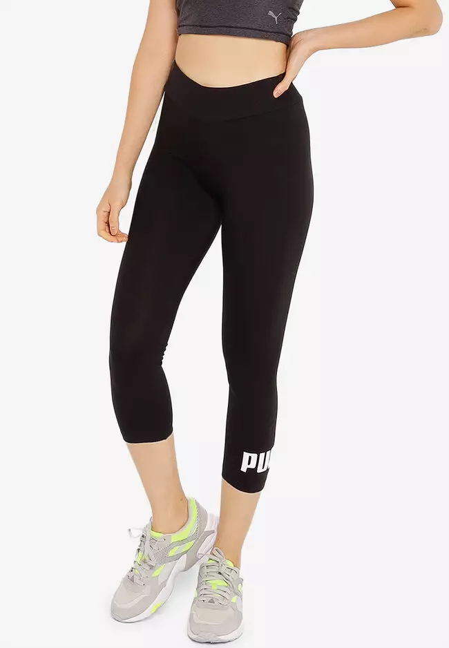 Shop 3/4th Leggings with Elasticized Waistband Online