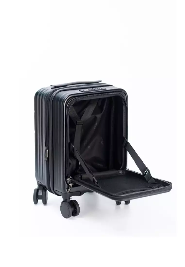 Alpha 16" Junior Hard Case Luggage Black