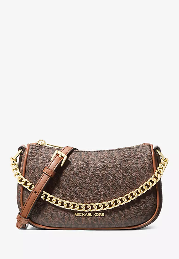 Carmela Small Signature Logo Convertible Crossbody Bag