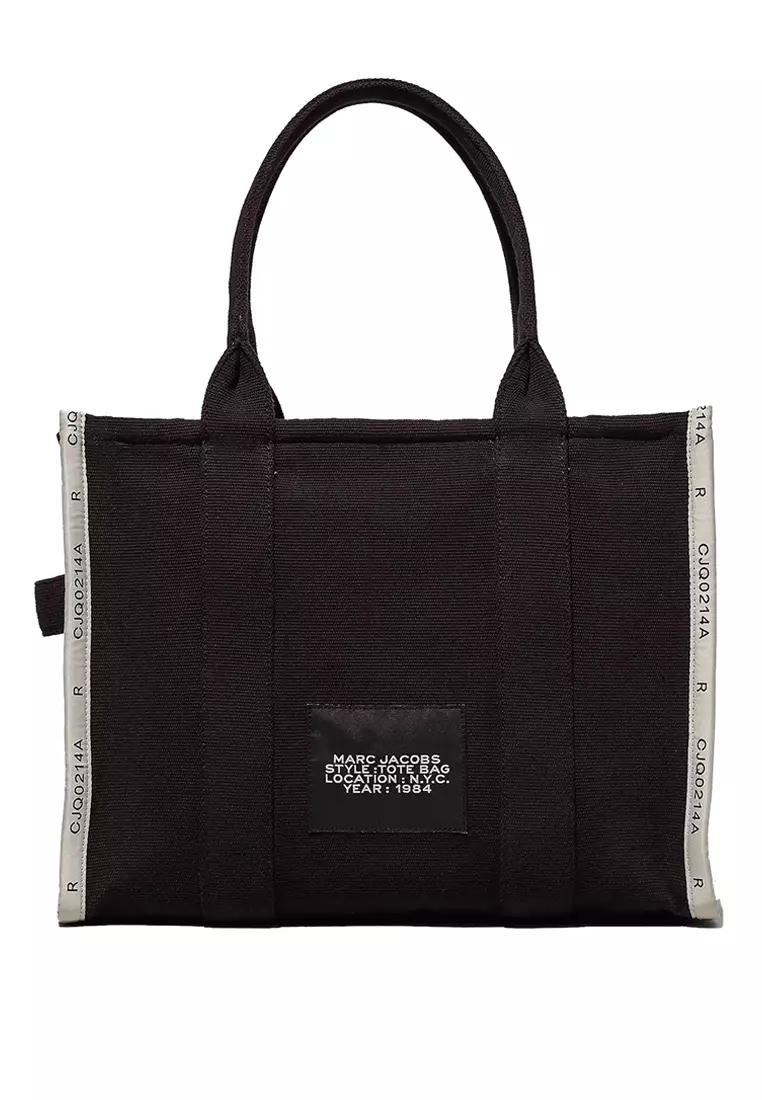 MARC JACOBS The Jacquard Large Tote Bag Black M0017048