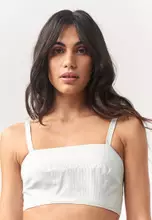 White  And Sage Stripe