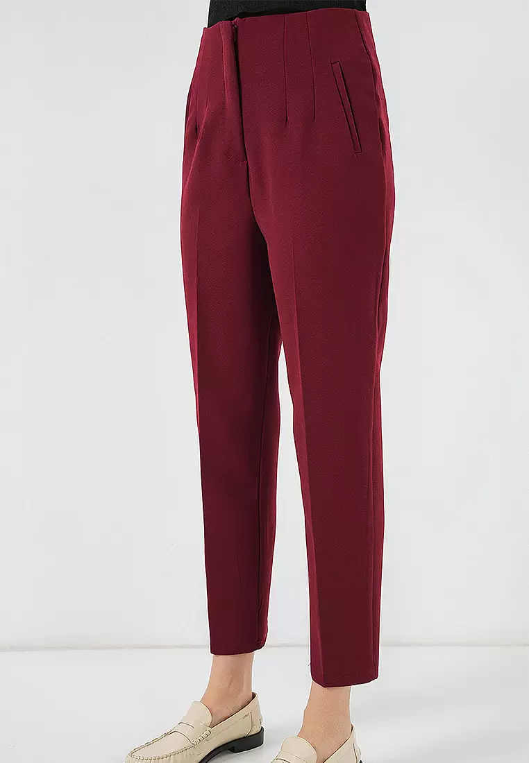 High Waist Ankle Trousers