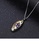 Glamorousky silver 925 Sterling Silver Plated Black Fashion Vintage Hollow Gold Geometric Pendant with Amethyst and Necklace 277CDAC1A50BF5GS_3