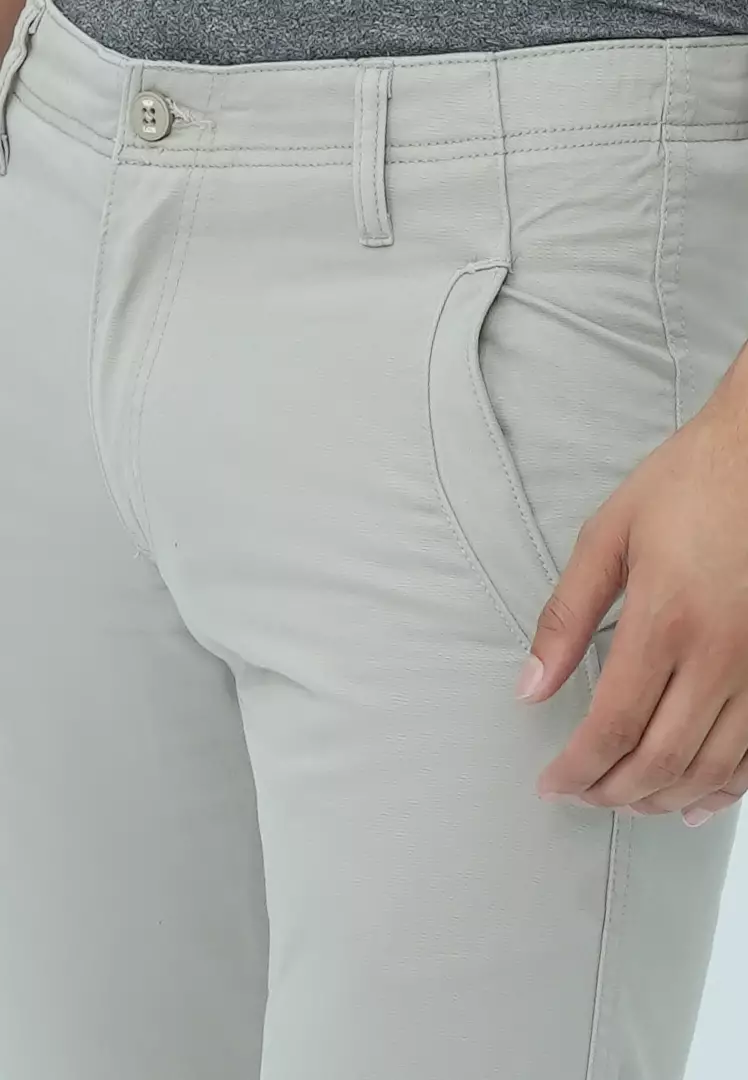 LGS - Celana Chinos - Saku Vest - Regular Fit - Light Gray - CCT.569.057.003.C