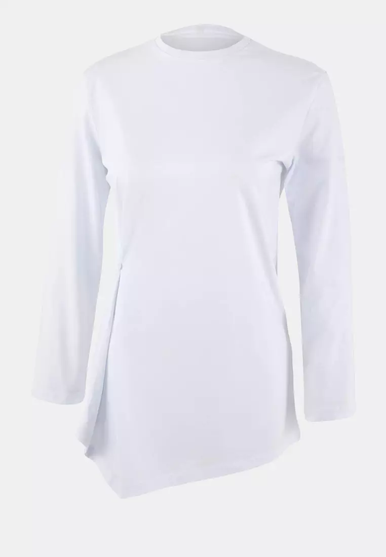 White Regular Single Jersey Plain Knitted Tctss26Uk00007