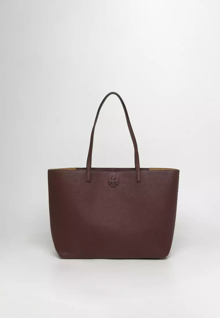 Tory burch pebbled leather sale tote