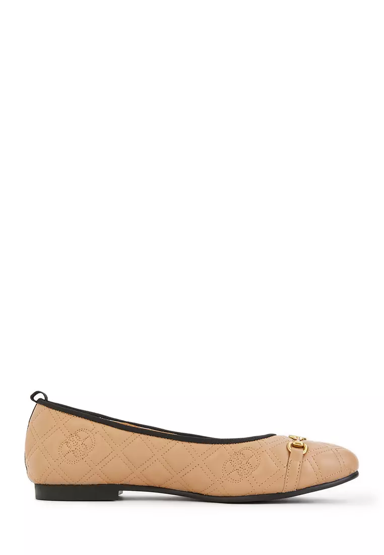 Discount on BONIA  shoes - SKU: Latte Lean Ballerinas