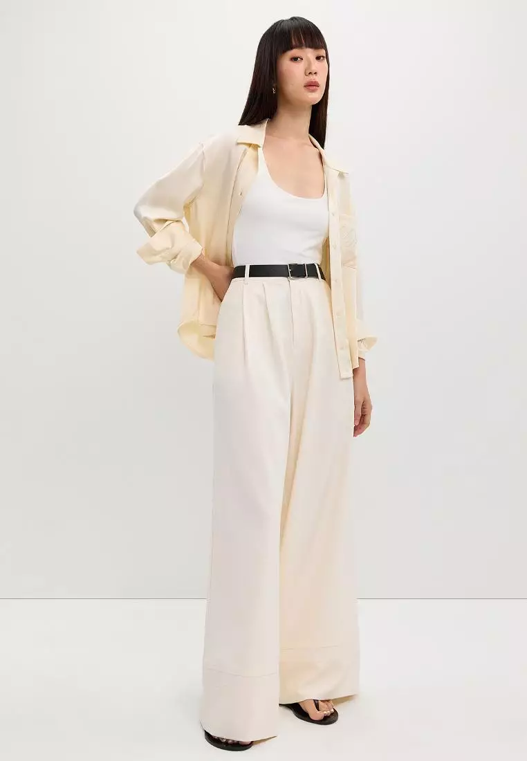 Pocket Lace Trim Pants