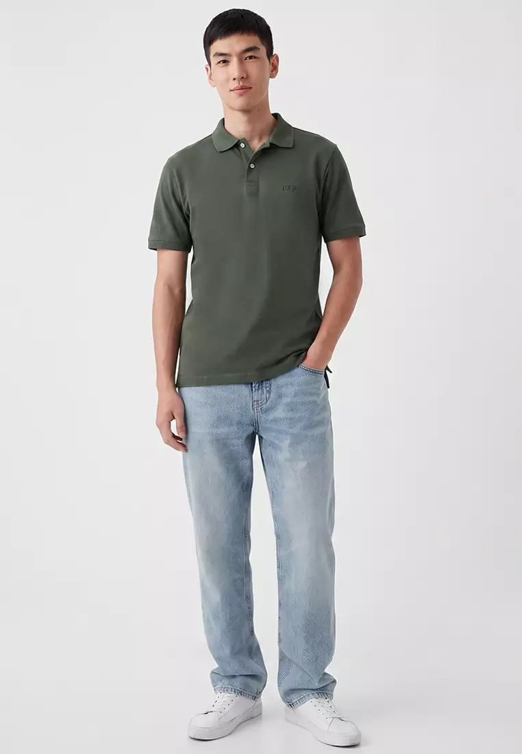 Logo Pique Polo Shirt