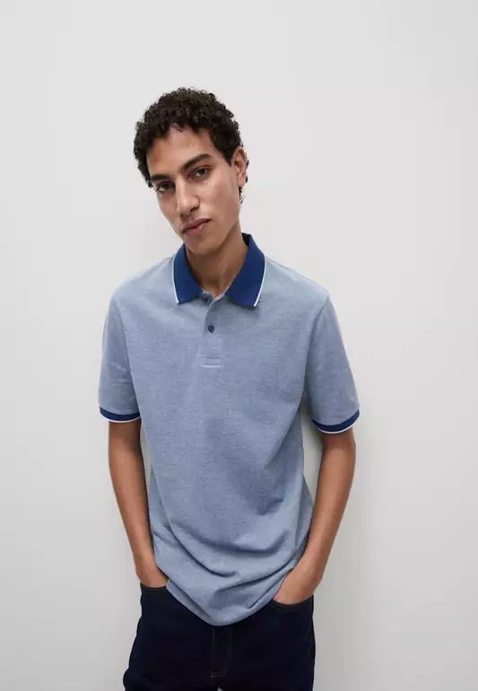 M&S Collection The Ultimate Tipped Pique Polo Shirt
