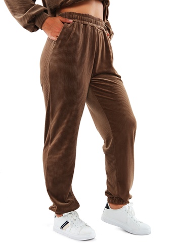 Buy London Rag Brown Loungewear Corduroy Joggers 2023 Online | ZALORA  Singapore