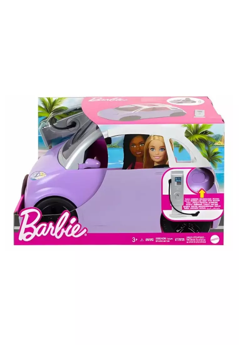 Barbie Electric Vehicle with Charging Station and Plug