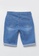 LC WAIKIKI blue Basic Cotton Girl Jean Shorts AC4C7KA4DD2380GS_2
