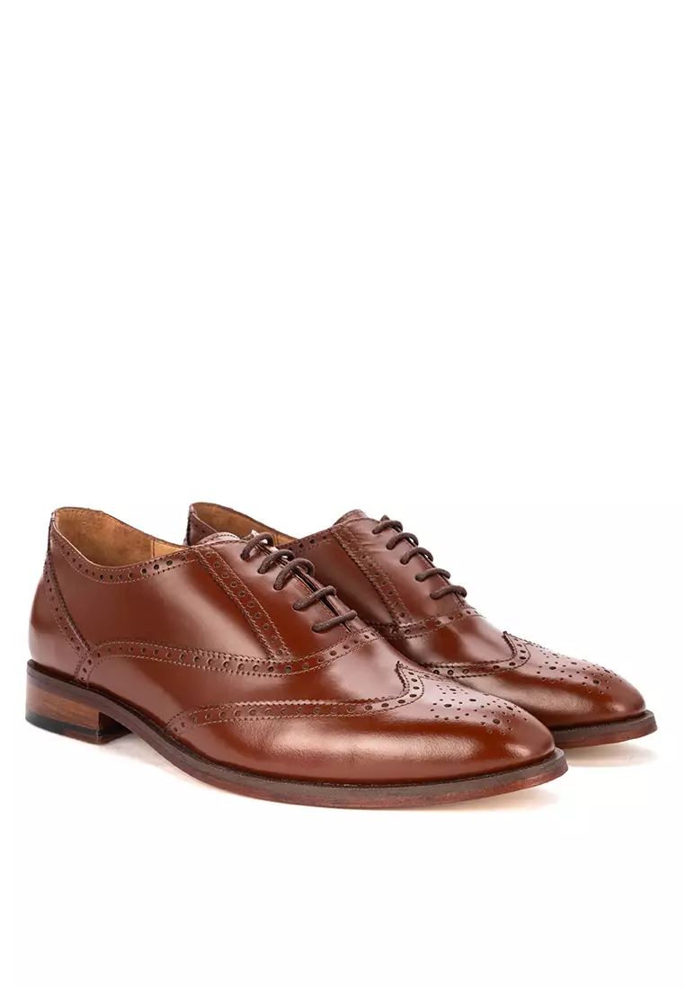 Skylator Anders Dark Brown Wingtip Elevator Shoes