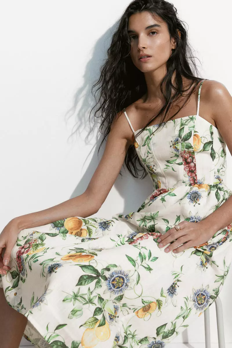 Strappy midi dress