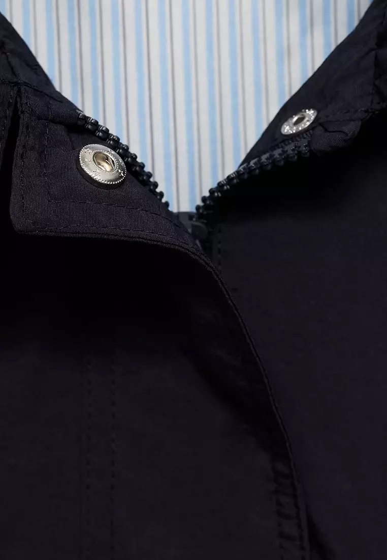 Trench Coat With Button Detail