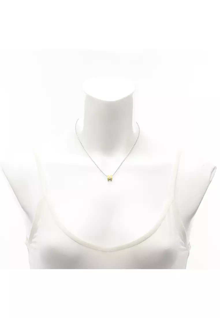 Buy HERMÈS Pre-Loved Hermès MINI POP H Mini Pop H lime necklace