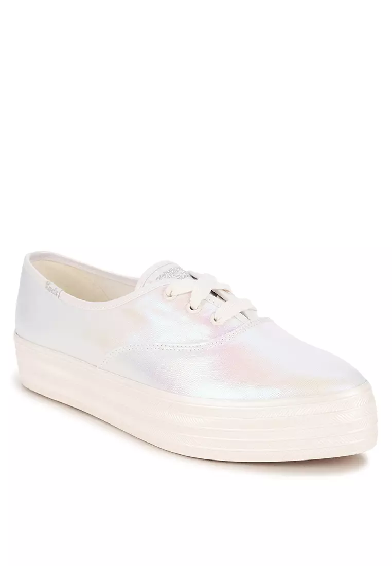 Discount on Keds  shoes - SKU: Point Pearlized Textile Sneakers
