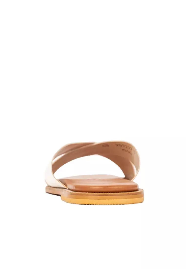 Cross Strap Flat Sandals