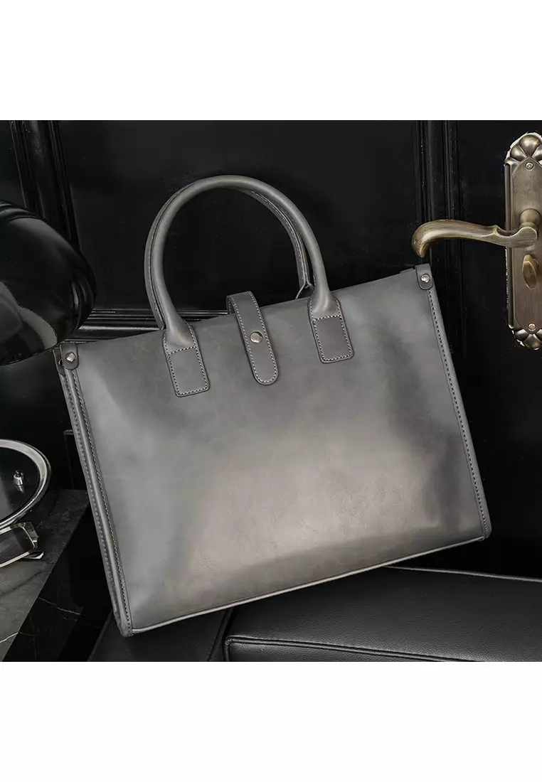 Leather Business Laptop Briefcase