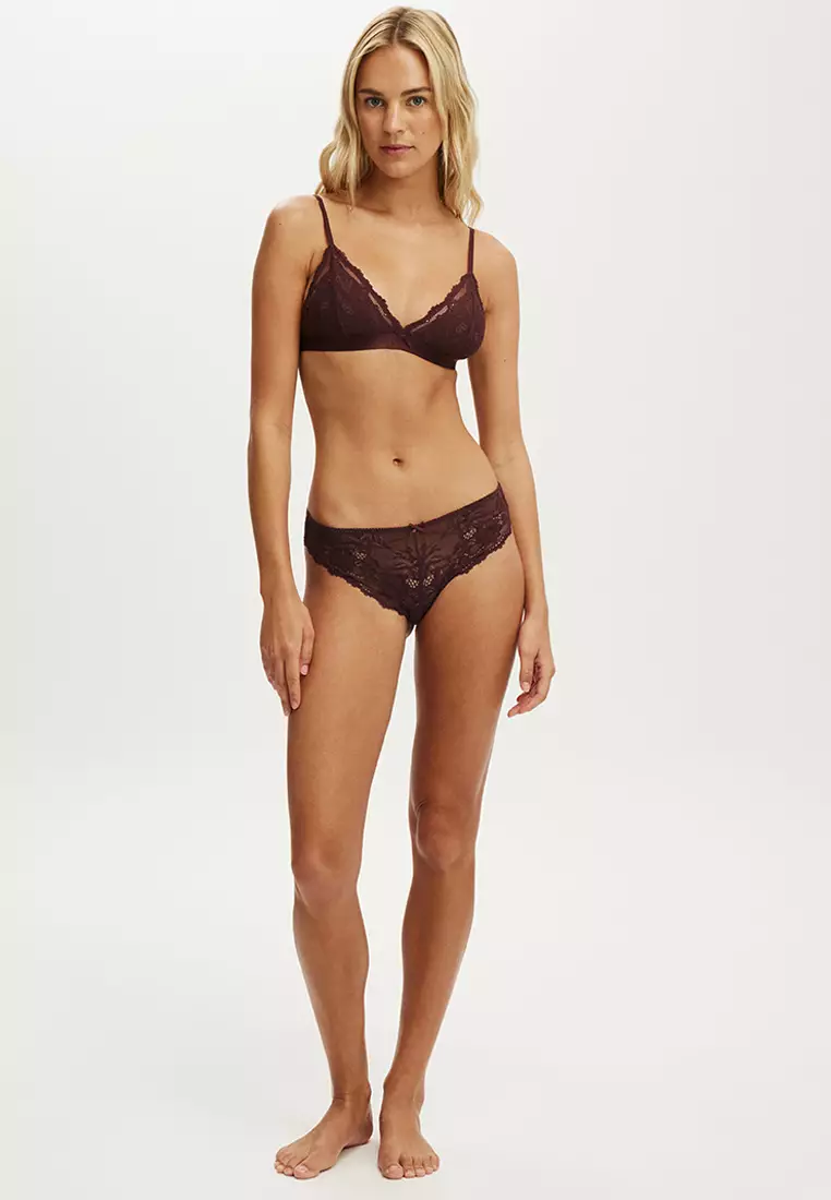 Everyday Lace Triangle Padded Bralette