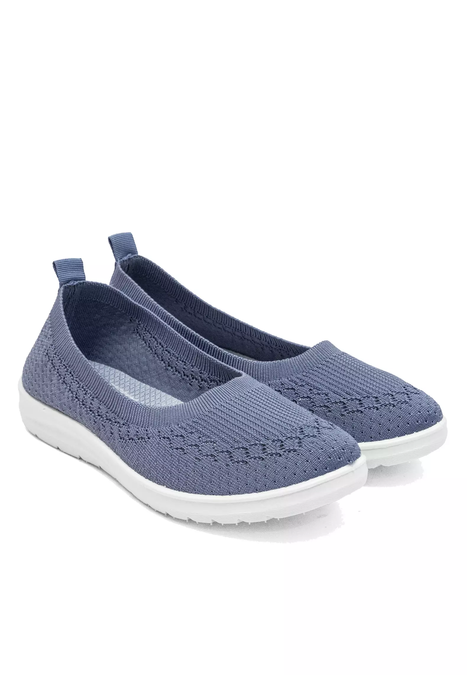 Dr. Kevin Sepatu Olahraga Sport Wanita Sneakers Flyknit Slip On 589-049