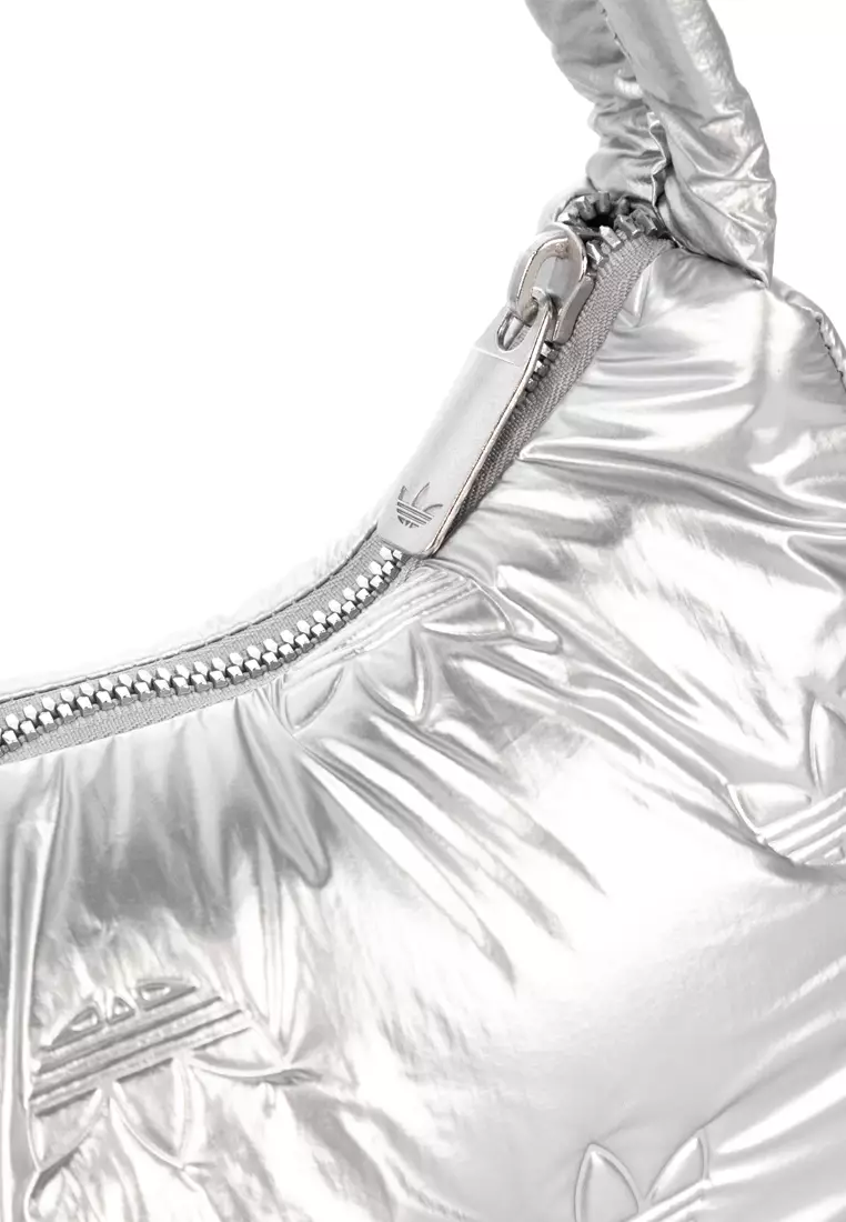adidas Puffy Satin Mini Shoulder Bag - Silver | Women's Lifestyle | adidas  US