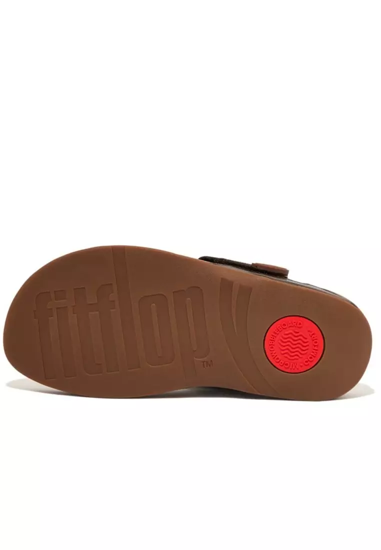 TRAKK II Men's Leather Toe-Post Sandals - Chocolate Brown (279-167)