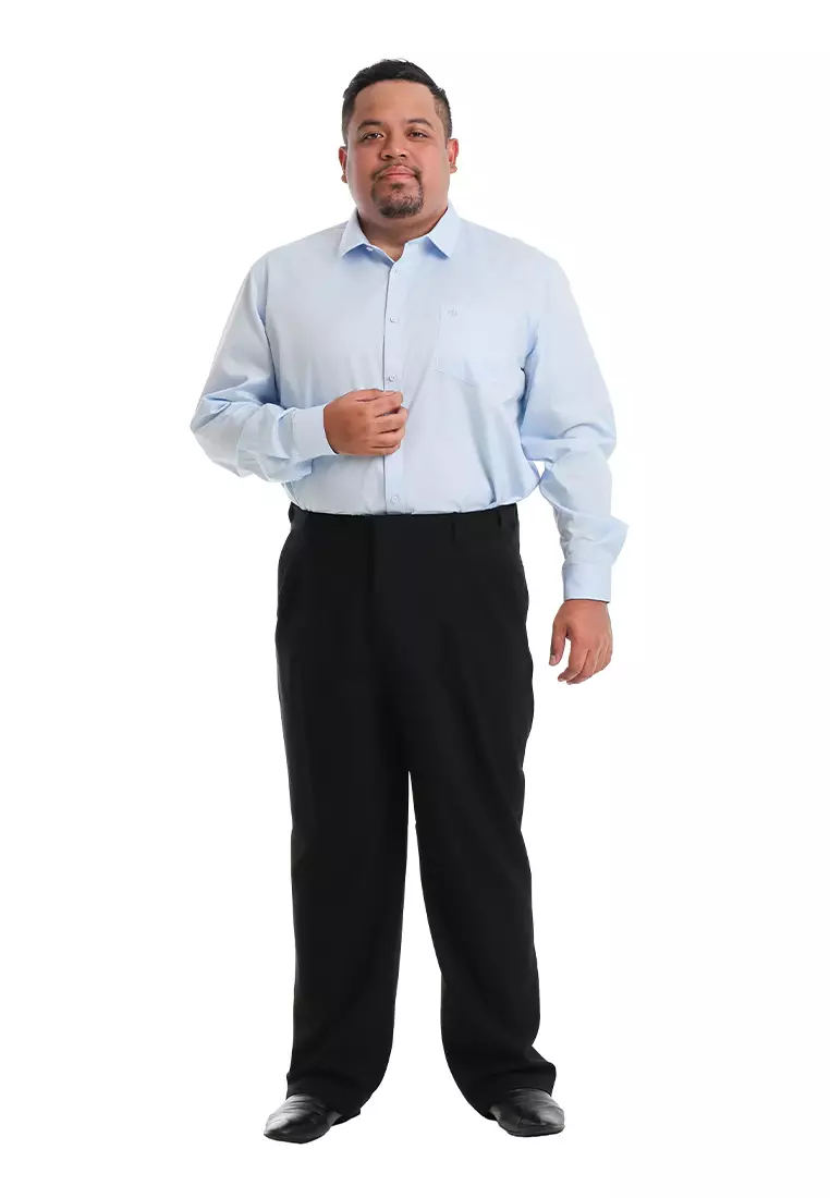 Byford Slack Pant Regular Fit Double Pleats Flexi waist - 3125003A-99Black