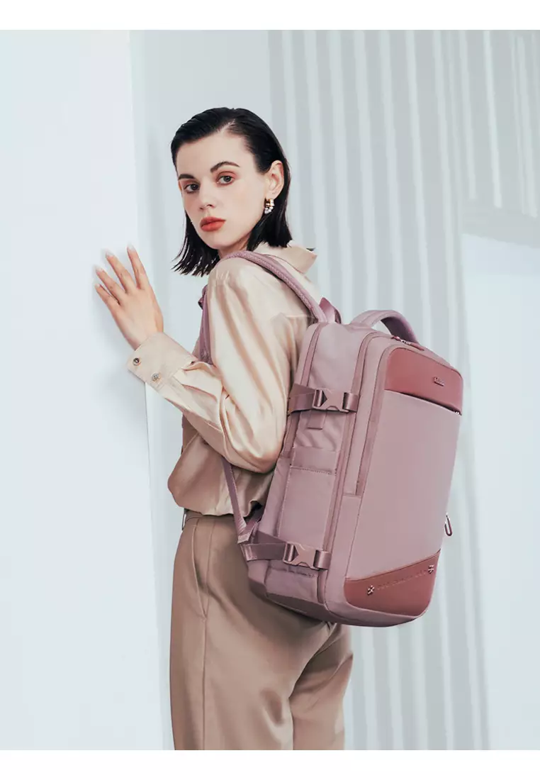 Multi Functional Business Travel USB Port Two Top Handle Backpack for Women