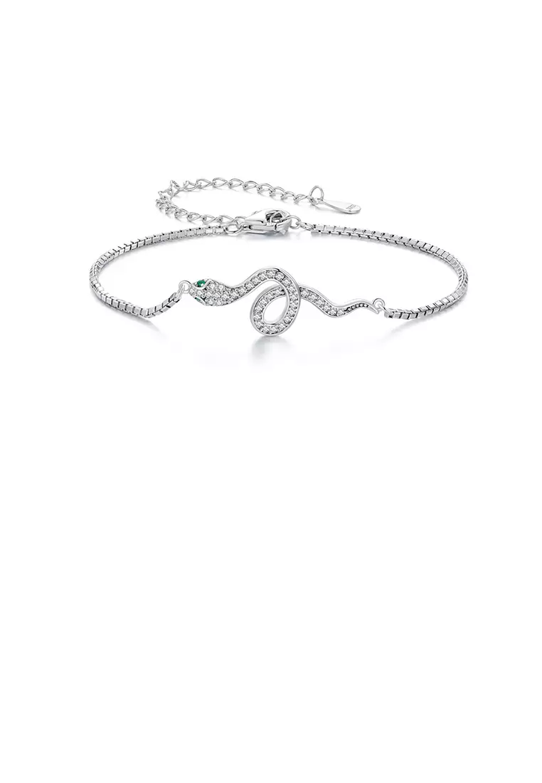 White gold on sale personalized bracelet