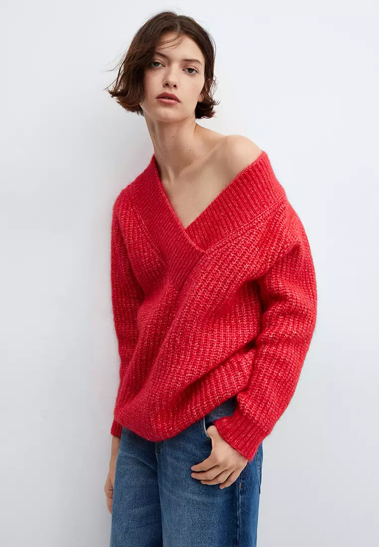 Chunky knit sweater top mango