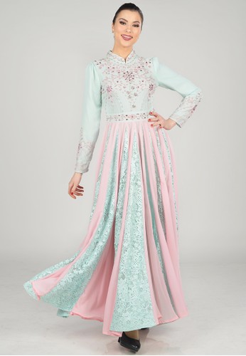 Jual Bibiq Bibiq Gamis Brokat Sifone Original Zalora Indonesia