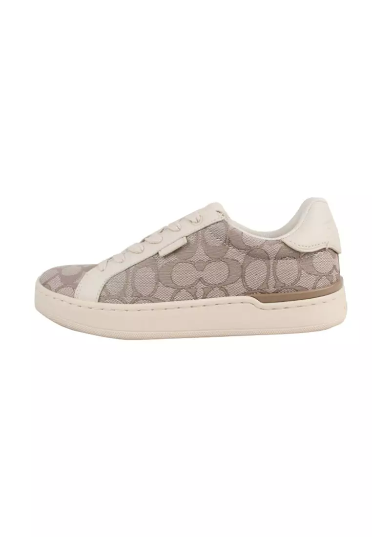 Lowline Low Top Sneaker In Stone Grey With White G5037