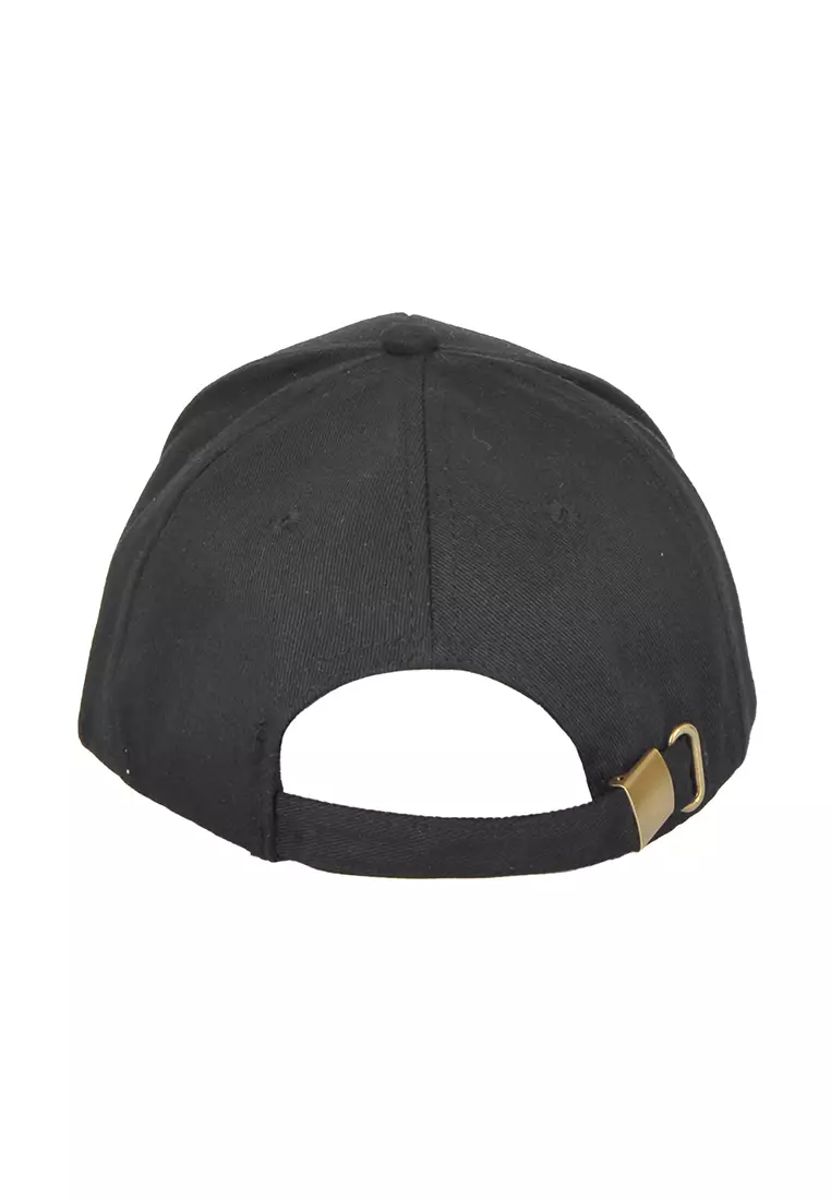 Paris embroidery "Large Logo" Cap in Black