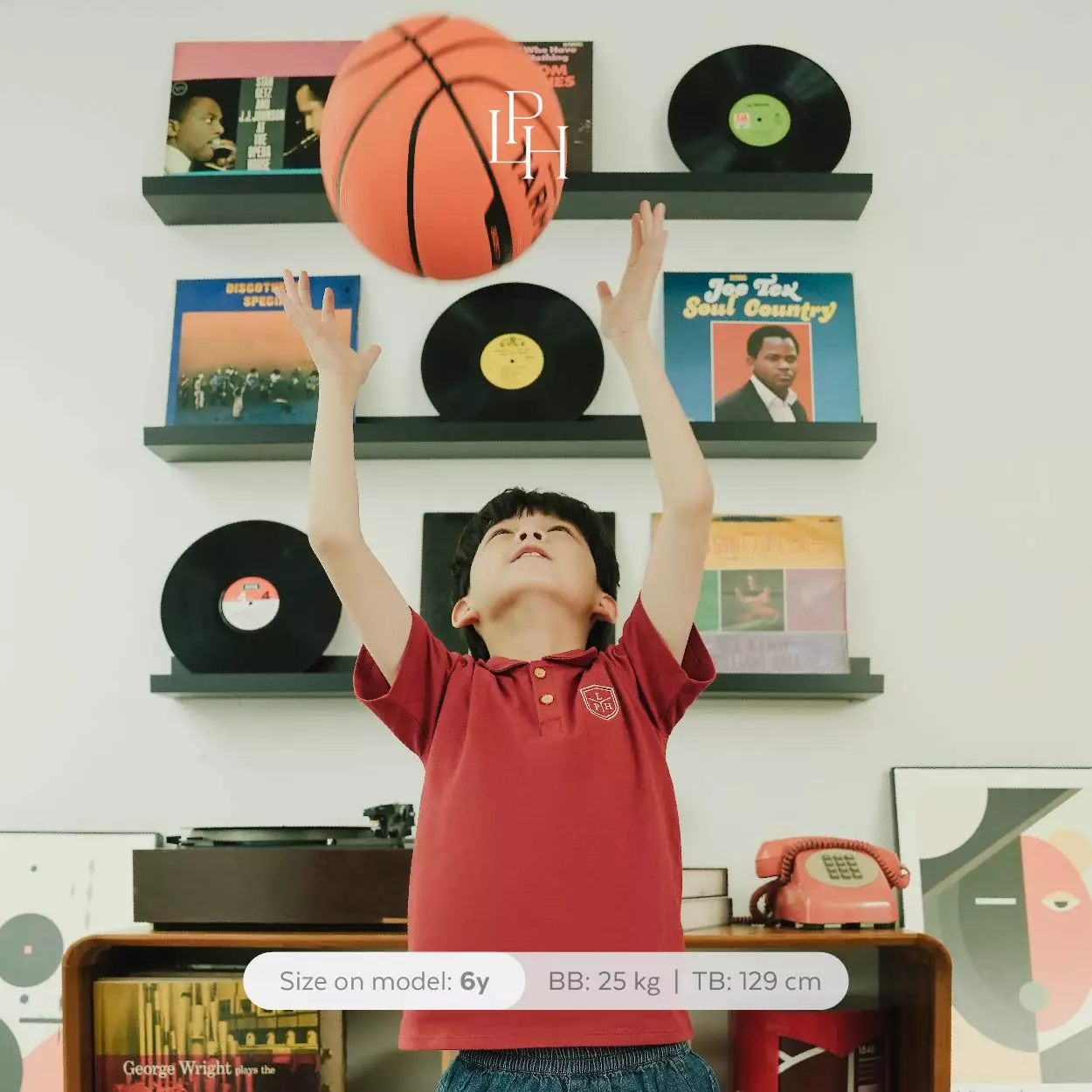 Little Palmerhaus - Theo Boy Top (Kaos Polo Anak Laki-laki) Medieval Blue