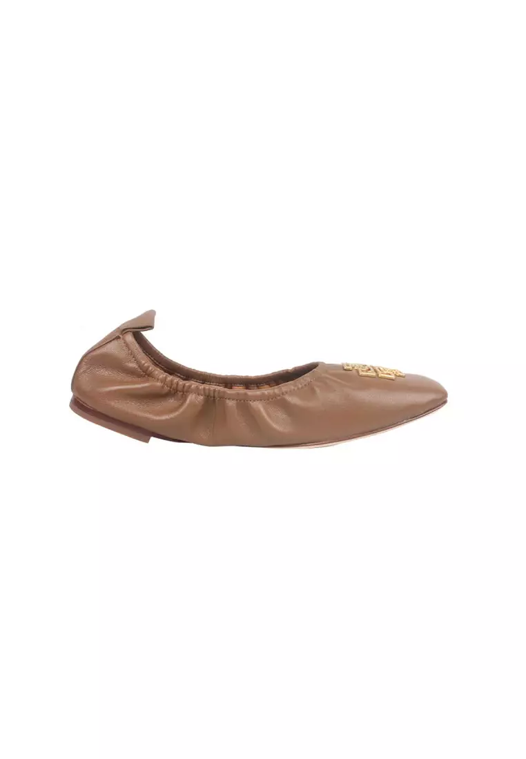 Tory burch best sale cognac flats