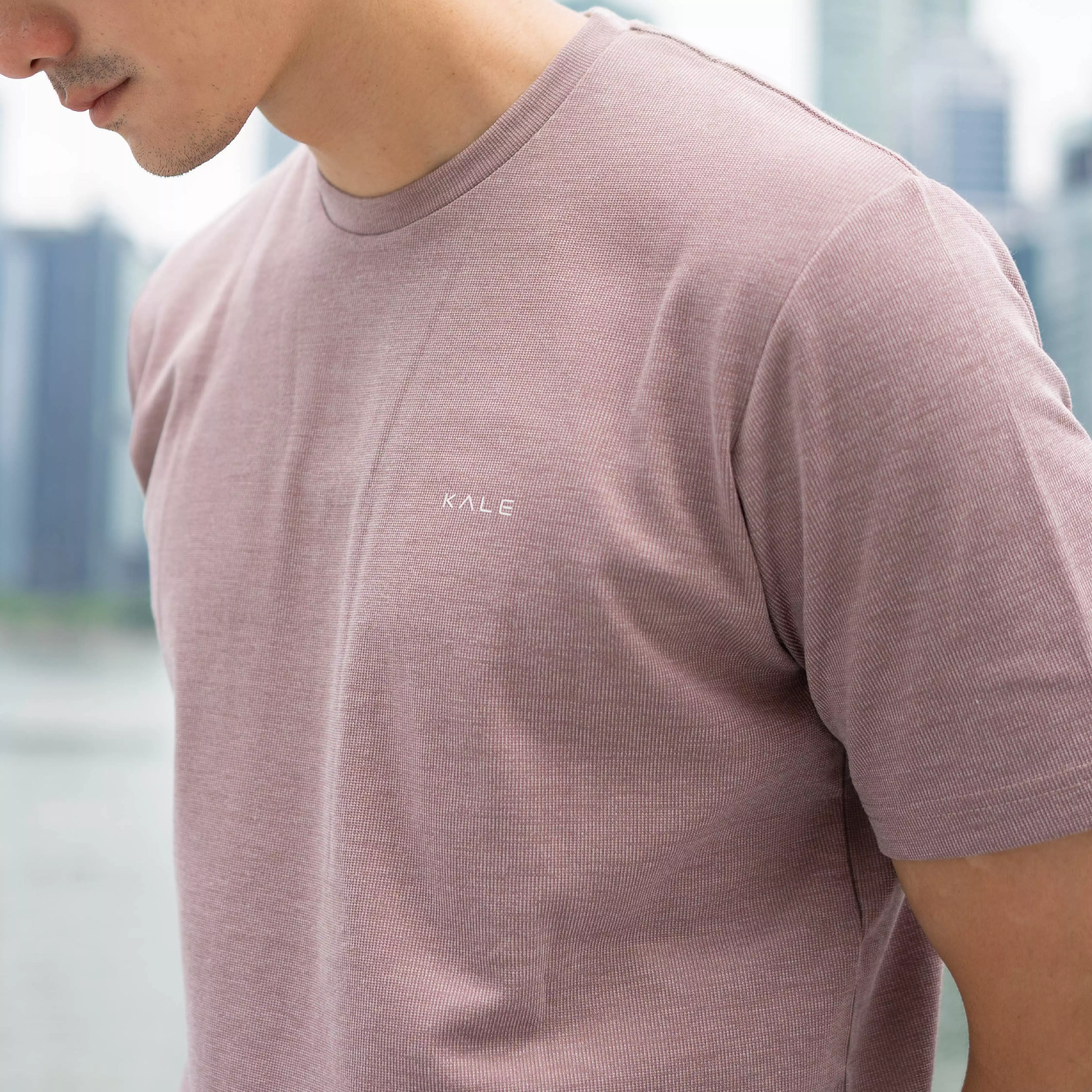 Kale Jovan Dark Brown / Kaos Pria Basic Polos Lengan Pendek