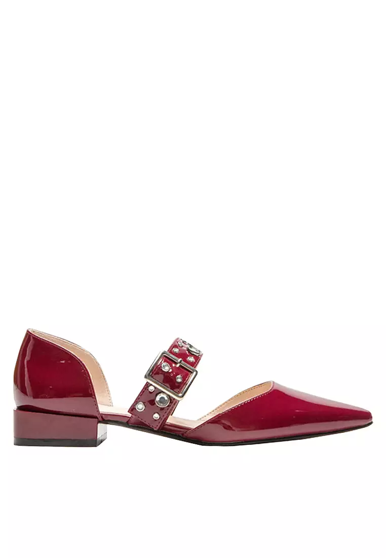 Discount on Twenty Eight Shoes  shoes - SKU: VANSA Patent Low Block Heel Shoes VSW-F63173