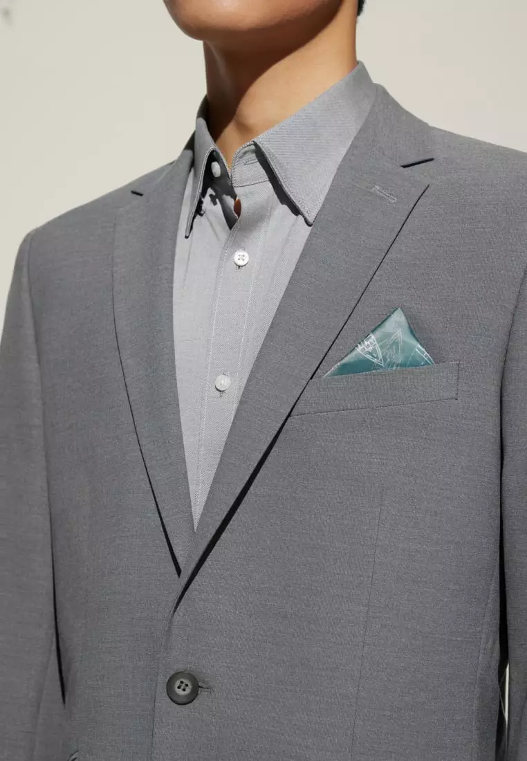 G2000 Multi-Way Stretch Smart Fit Plain Weave Suit Blazer