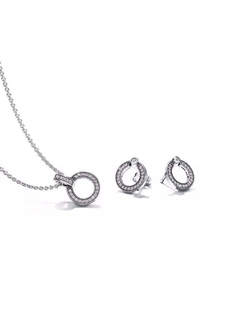 Buy PANDORA Pandora Double Circle Pendant Necklace (45cm) Online