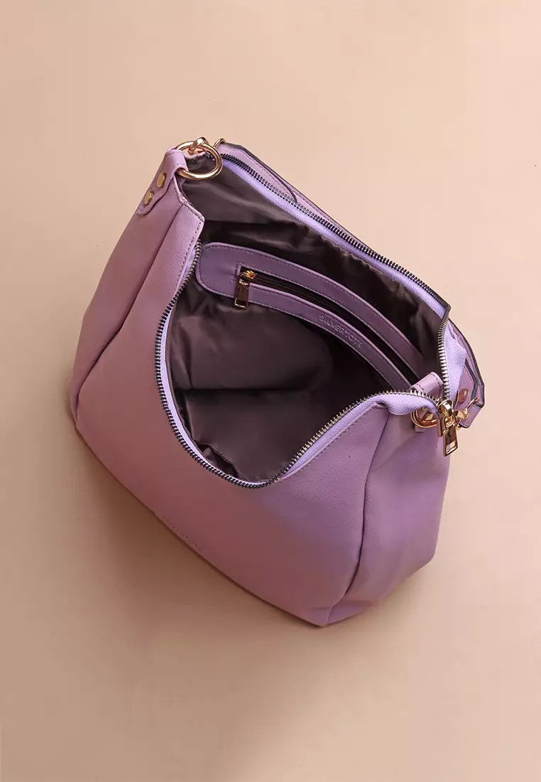 Tas Bahu Wanita Silvertote Jules Hobo Lilac