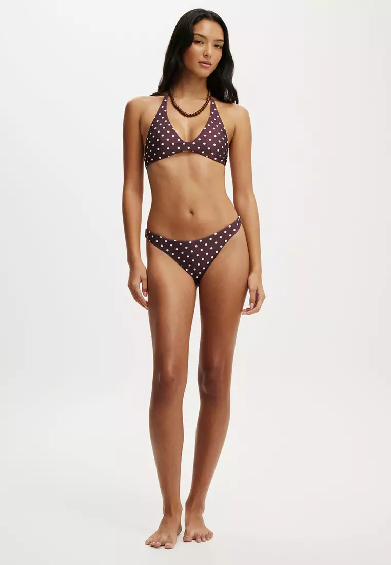 Scoop Neck Halter Bikini Top