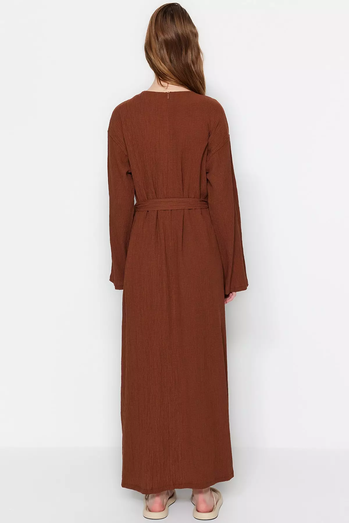 MODEST Boat Neck Maxi Dress
