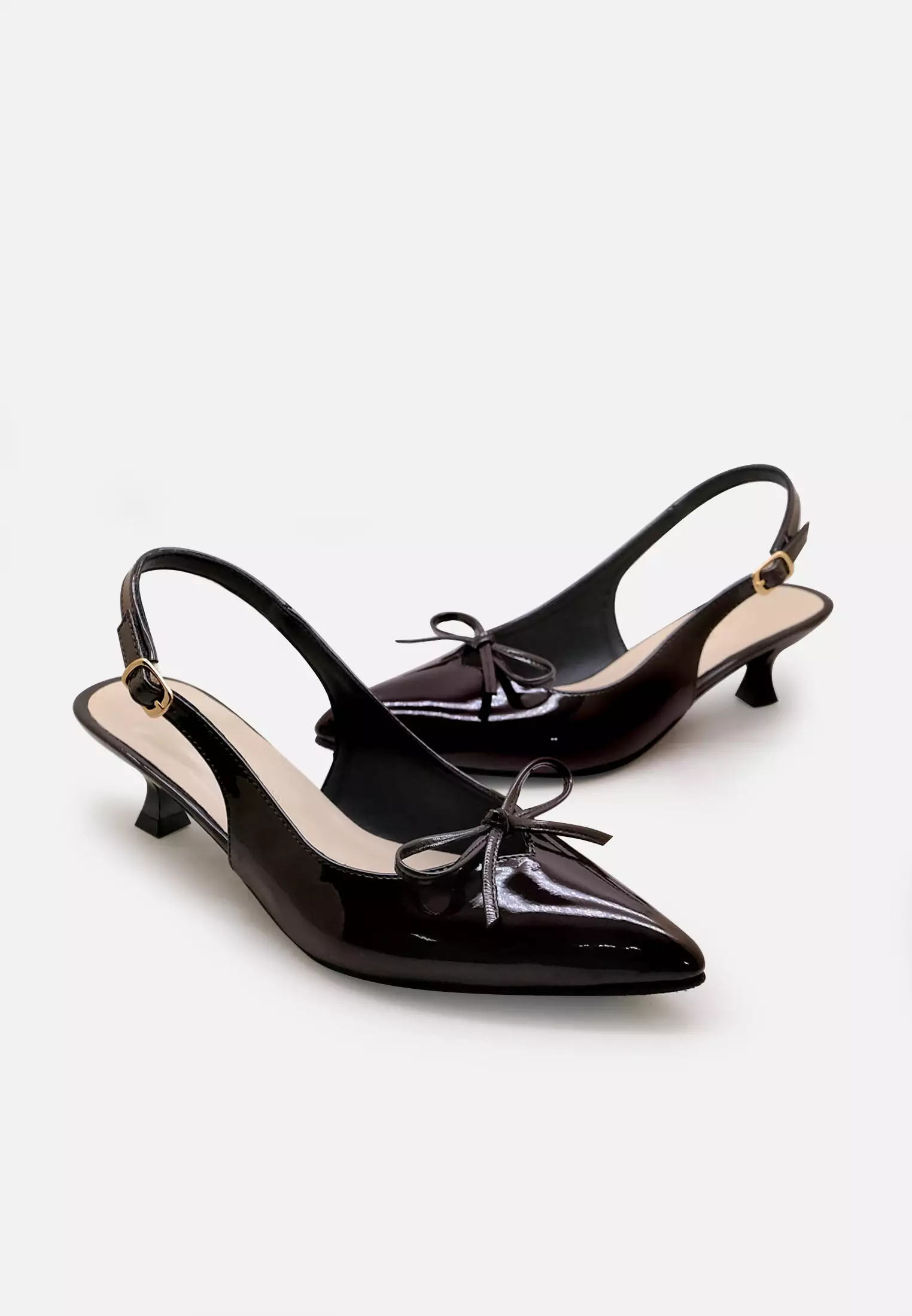 Lily Pointed Toe Slingback Stiletto Sandal Heels Wanita