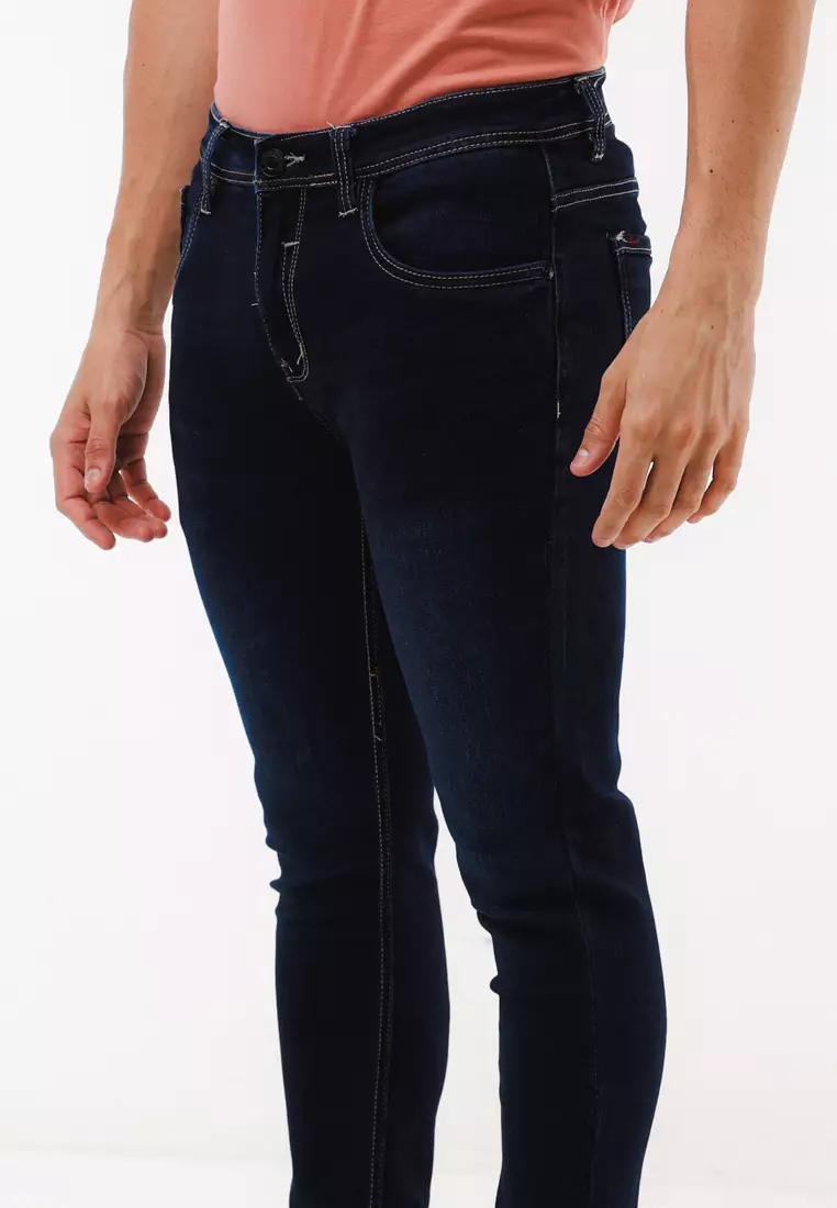 Denim Long Pants Skinny Fit Stretch