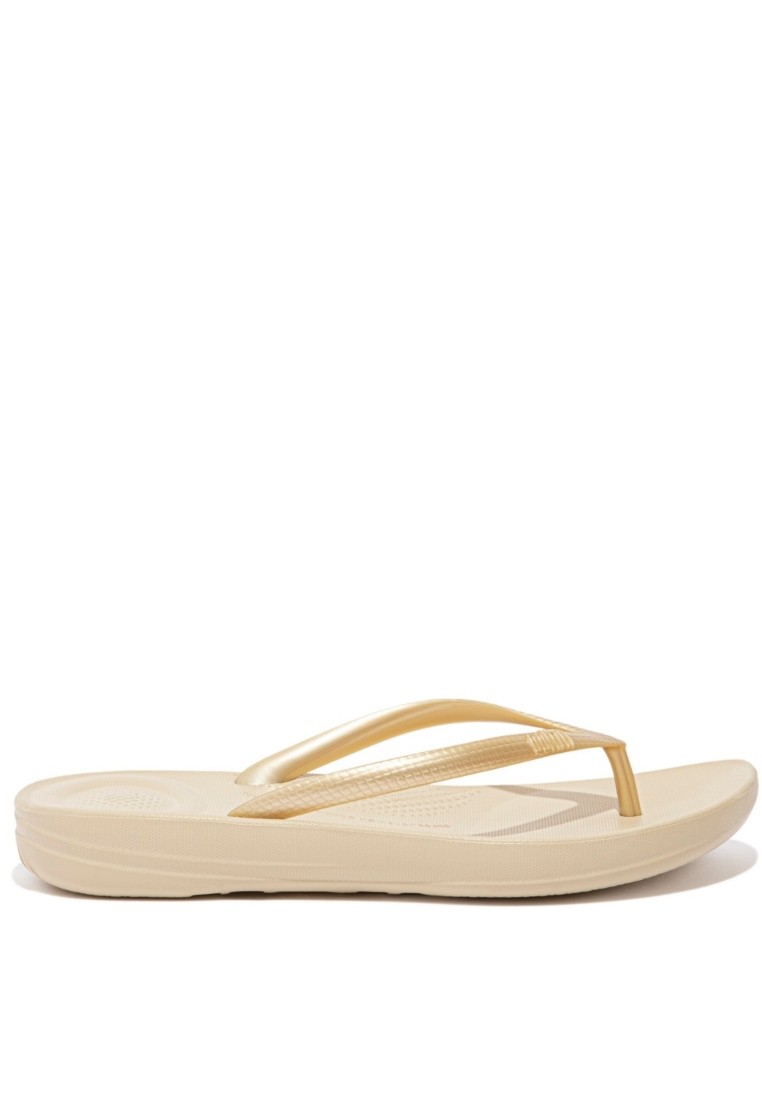FitFlop iQUSHION Women's Ergonomic Flip-Flops - Gold (E54-010)
