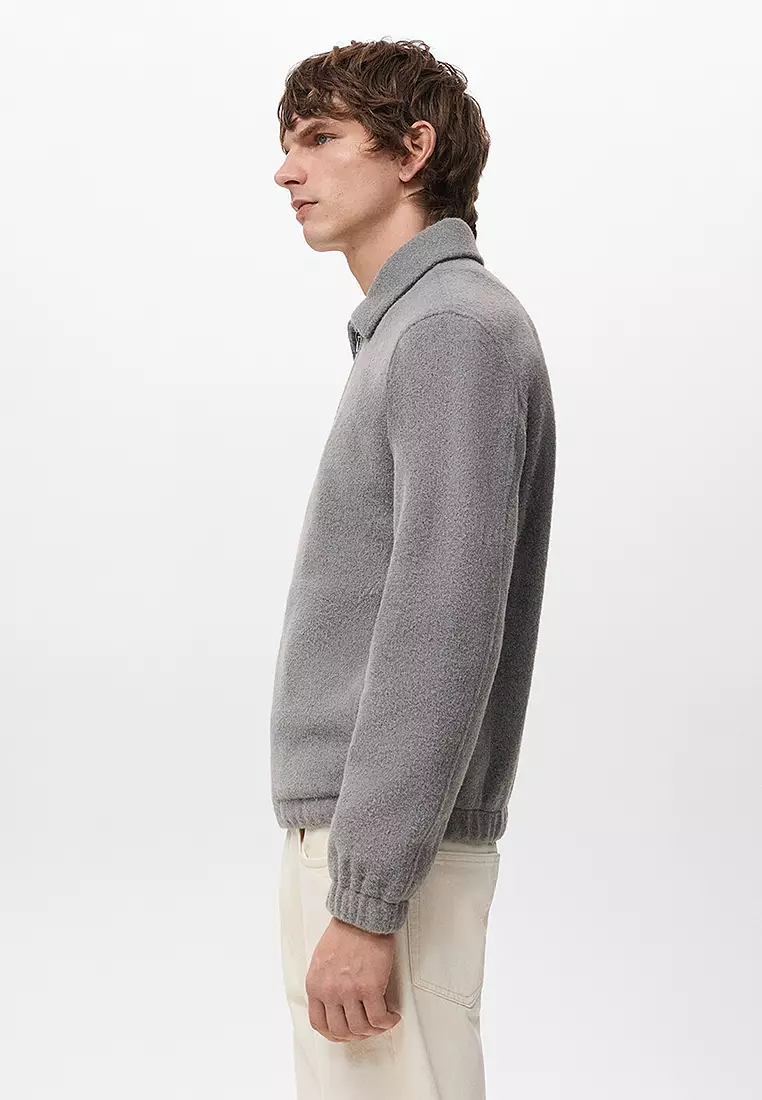 Textured Jacket With Zip