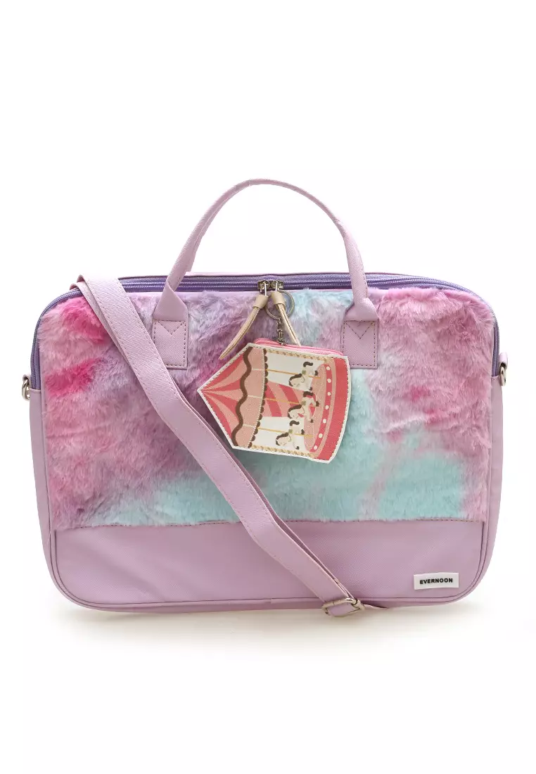 Jual Evernoon Tas Laptop Wanita Front Pocket Dengan Gambar Cantik Premium  Quality - Pink Original 2023