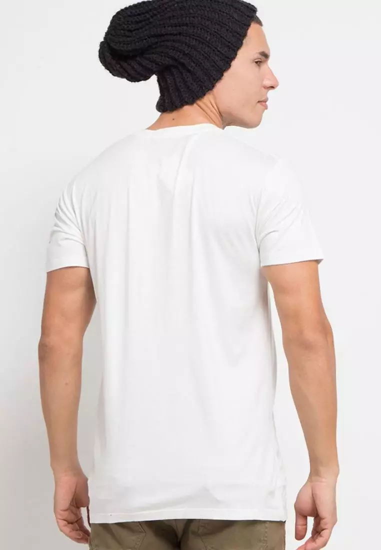 MT971U Kaos Pria Unisex Tido Flying White